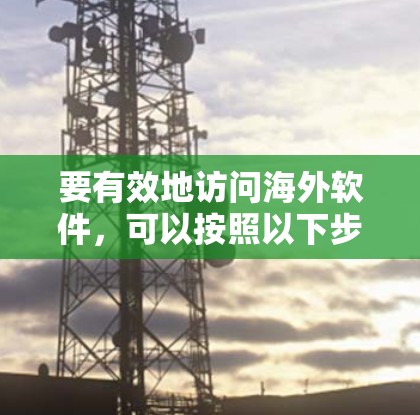 要有效地访问海外软件，可以按照以下步骤进行