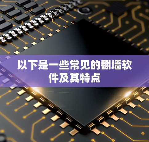 以下是一些常见的翻墙软件及其特点