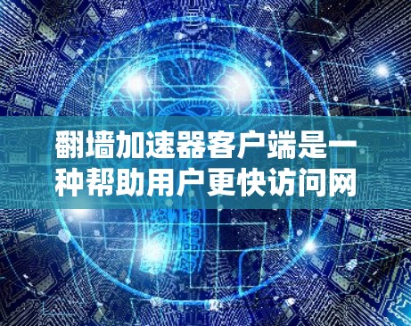 翻墙加速器客户端是一种帮助用户更快访问网络资源的工具。以下是对该工具的详细总结和使用指南