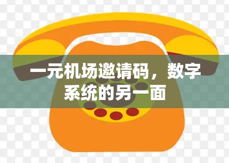 一元机场邀请码，数字系统的另一面