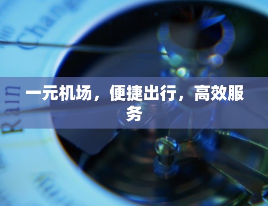一元机场，便捷出行，高效服务