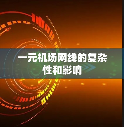 一元机场网线的复杂性和影响