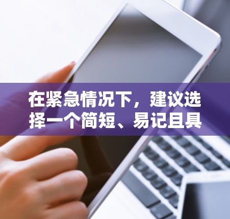 在紧急情况下，建议选择一个简短、易记且具有专业意义的域名，例如