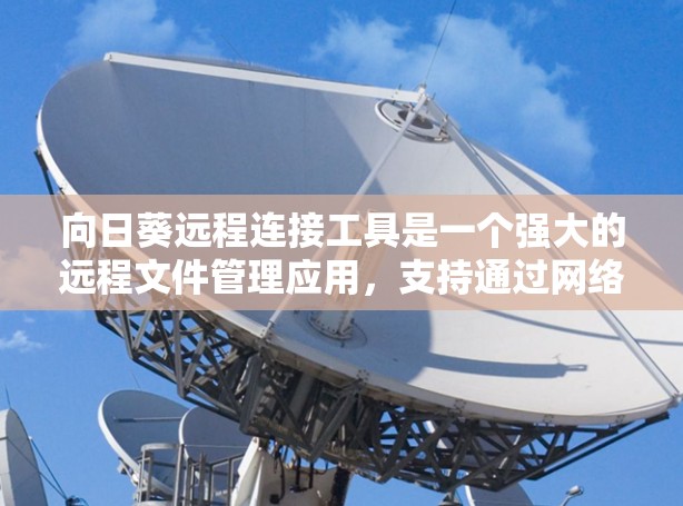 向日葵远程连接工具是一个强大的远程文件管理应用，支持通过网络连接共享文件和数据。以下是使用向日葵远程连接工具的指南