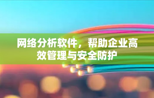 网络分析软件，帮助企业高效管理与安全防护
