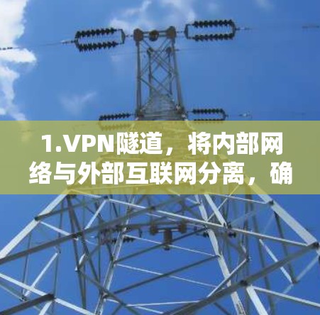1.VPN隧道，将内部网络与外部互联网分离，确保数据流的安全