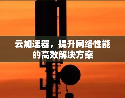 云加速器，提升网络性能的高效解决方案